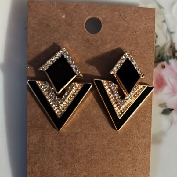 Retro dangle earrings A98 - Picture 3 of 7